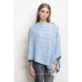 autumn lady knitted poncho shawls with CE certificate